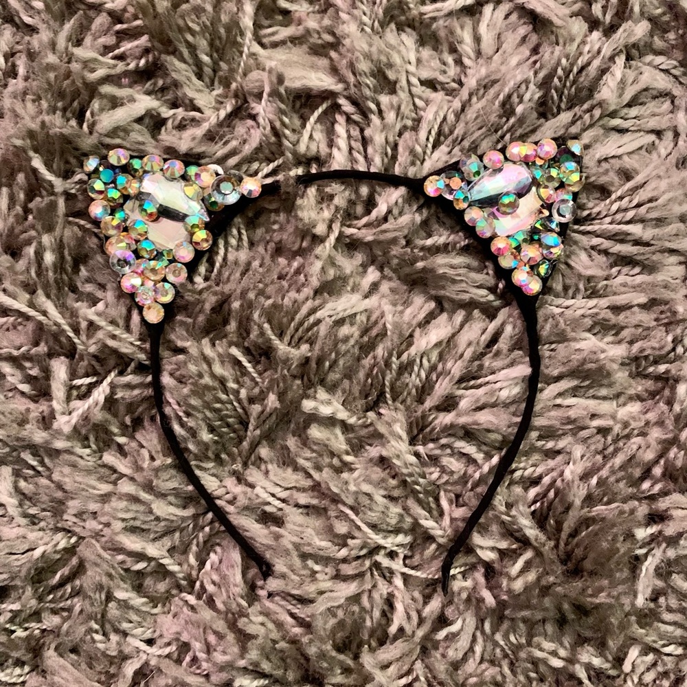 BrittsBlossoms Custom Sparkle Kitty Ears Headband